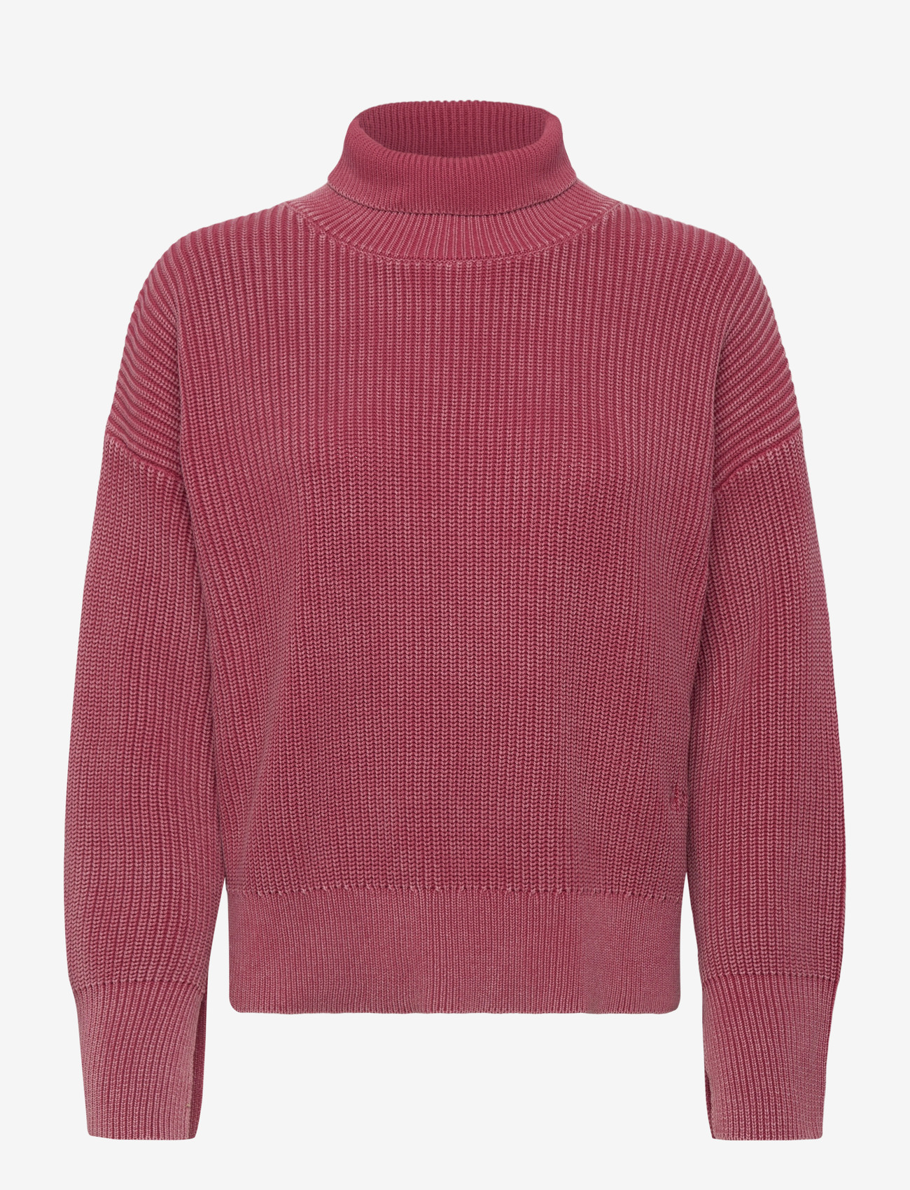 Brixtol Textiles - Sage Dusty Red - rollkragenpullover - dusty red - 1
