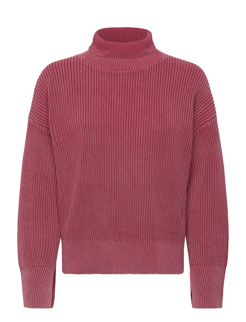 Brixtol Textiles - Sage Dusty Red - rollkragenpullover - dusty red - 1