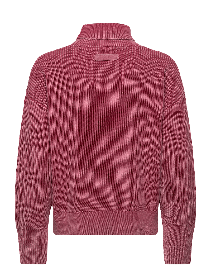 Brixtol Textiles - Sage Dusty Red - rollkragenpullover - dusty red - 2
