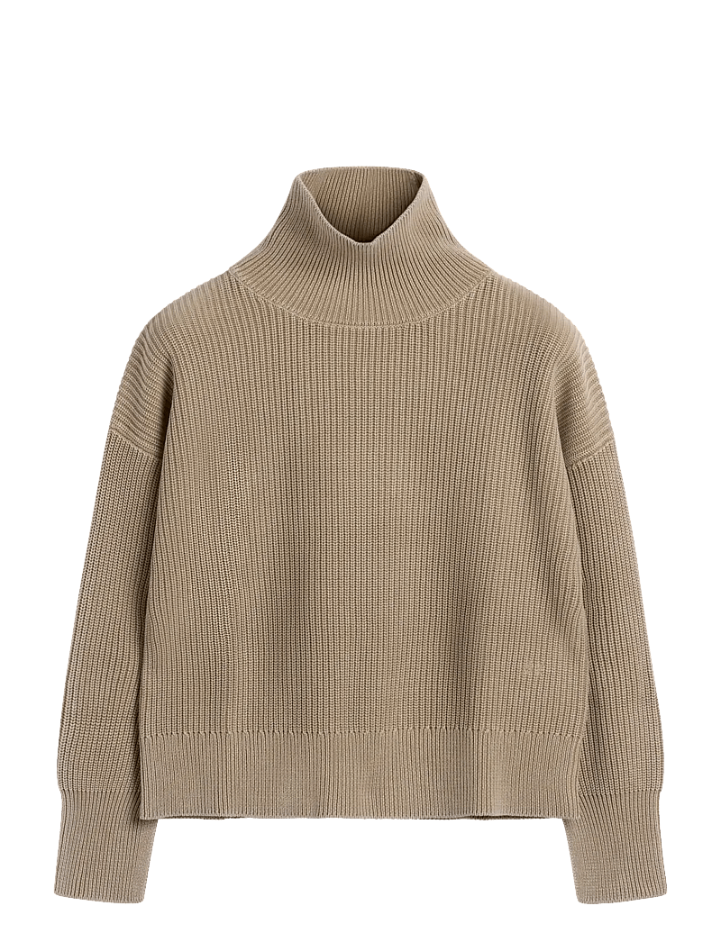 Brixtol Textiles - Sage Dusty Red - rollkragenpullover - khaki - 1