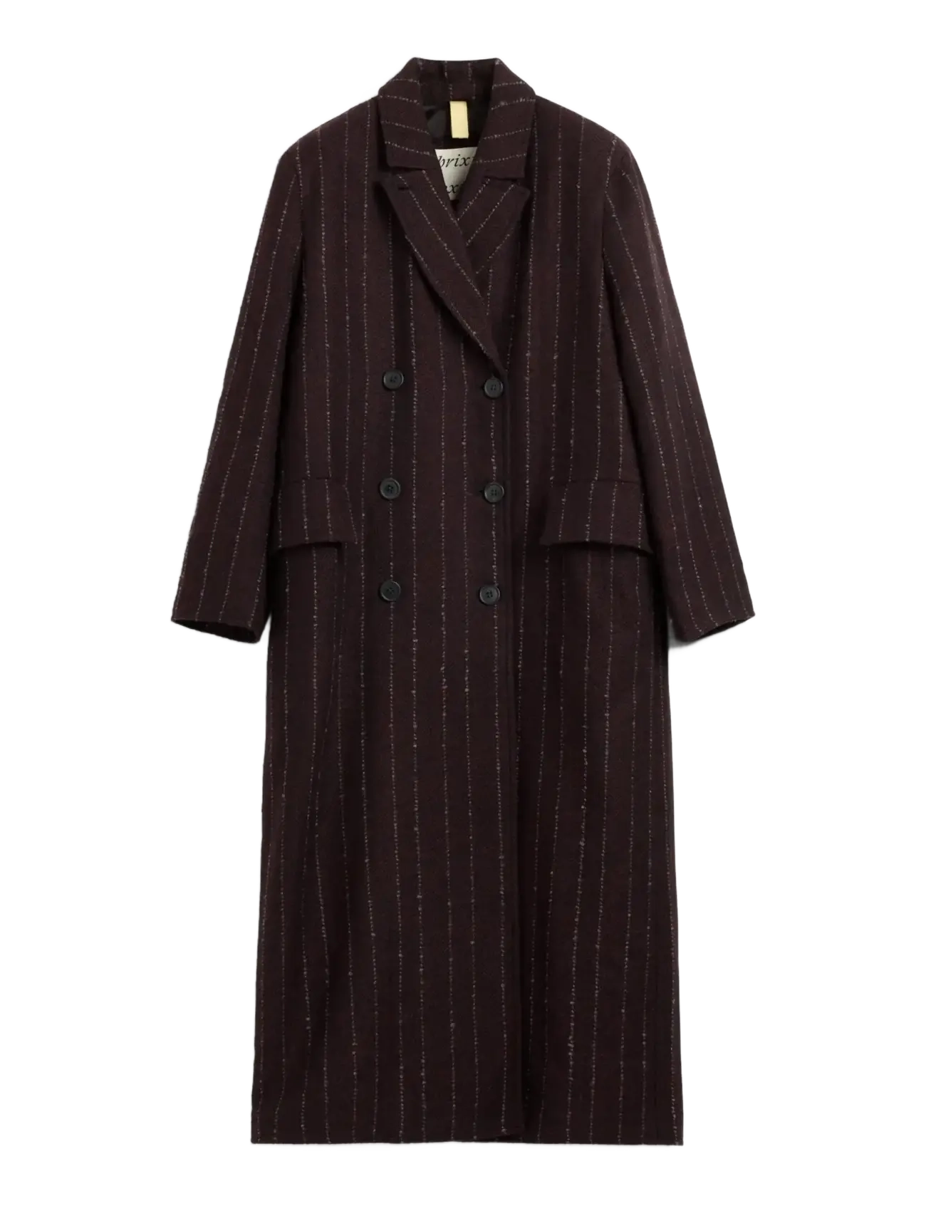 Brixtol Textiles - Olivia - vestes d'hiver - burgundy pinstripe - 2