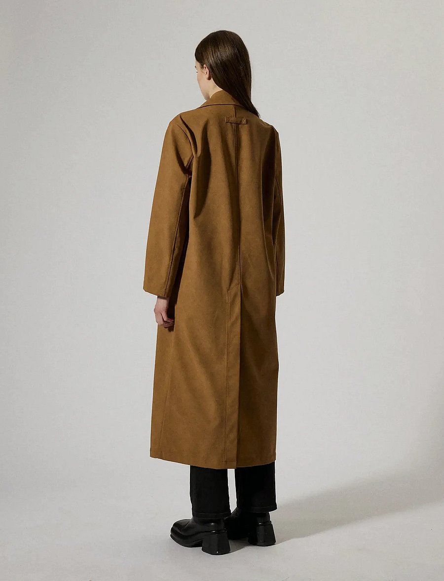 Brixtol Textiles - Olivia Faux suede - vinterjackor - tan suede - 3