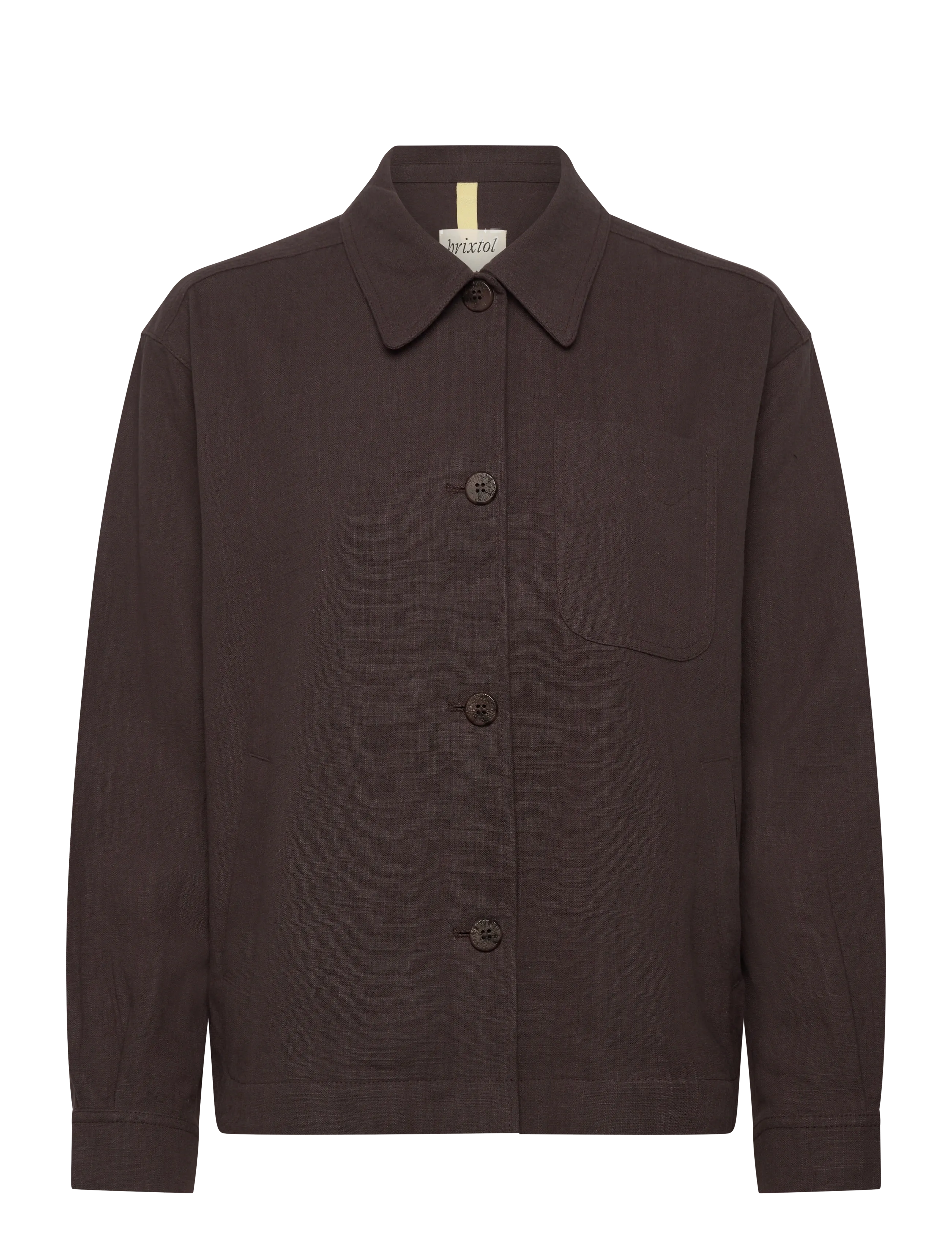 BRIXTOL TEXTILES Ally Linen Braun Braun - S - Damen