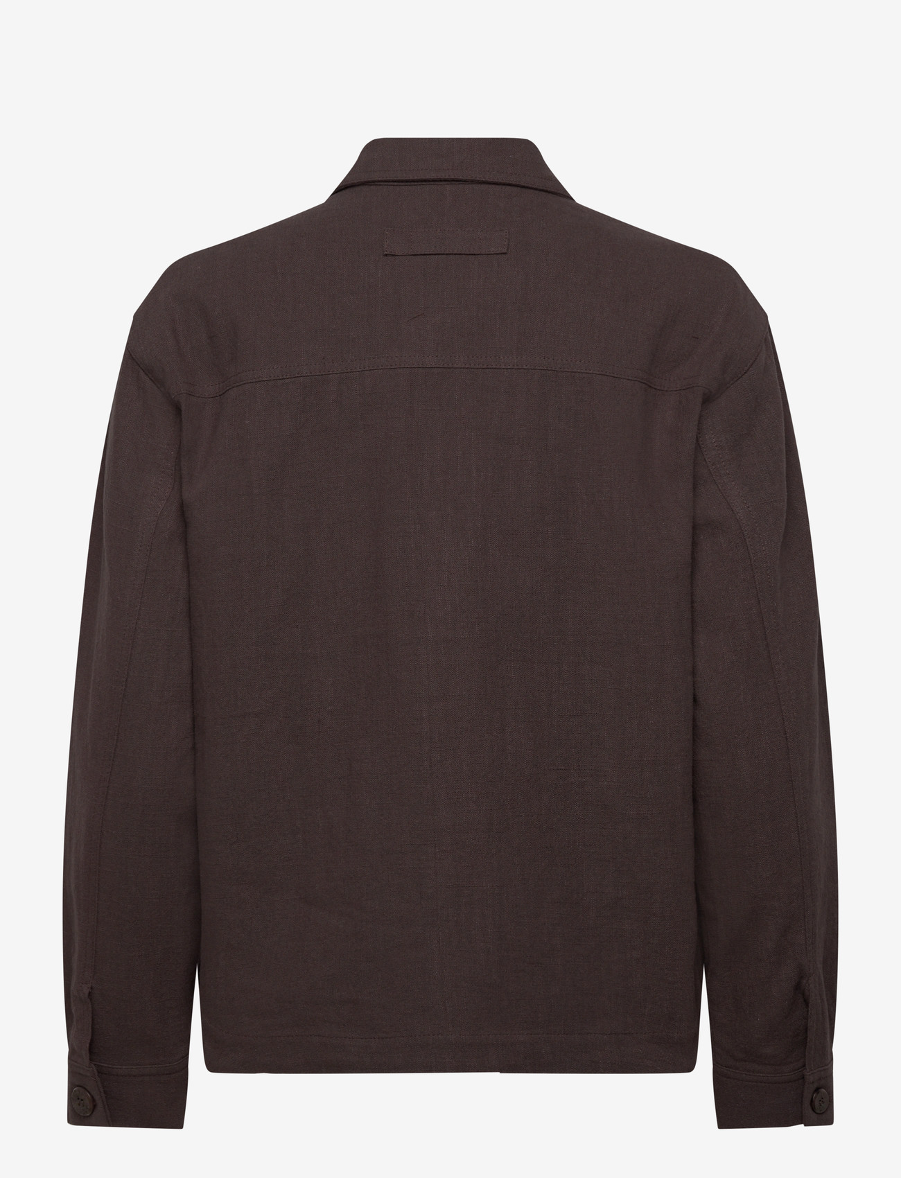 Brixtol Textiles - Ally Linen Brown - overshirts - brown - 2