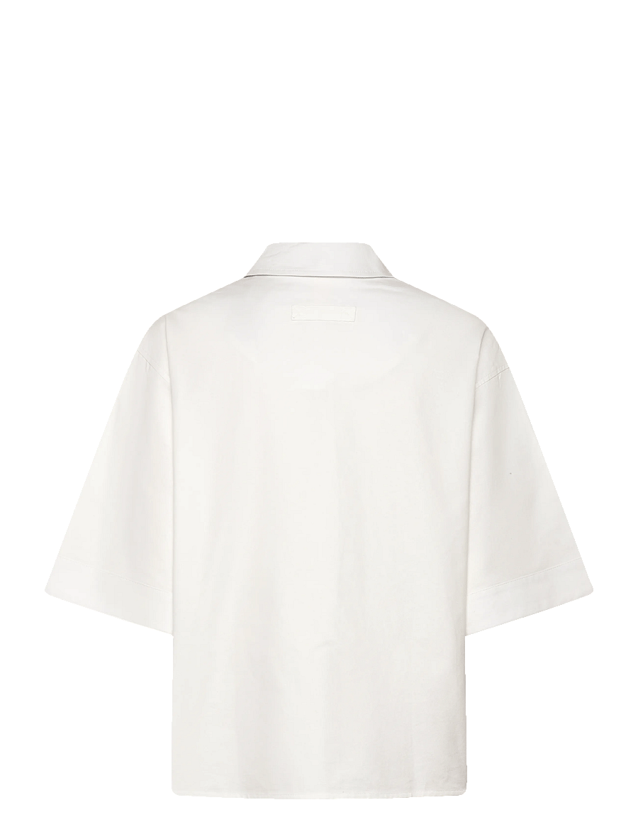 Brixtol Textiles - Lyra Off White - kortærmede skjorter - off white - 2