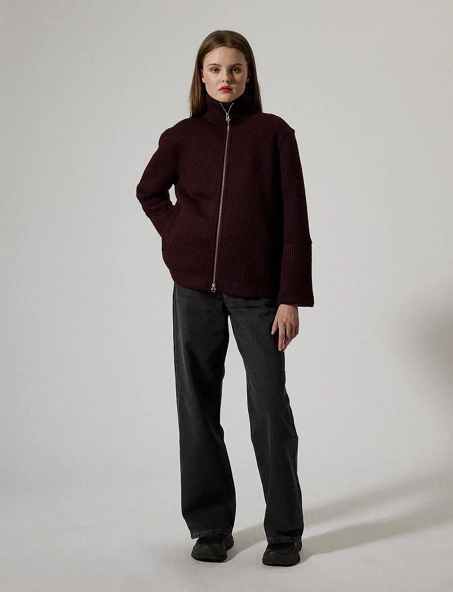 Brixtol Textiles - Seven Women Wool - winterjacken - burgundy - 0
