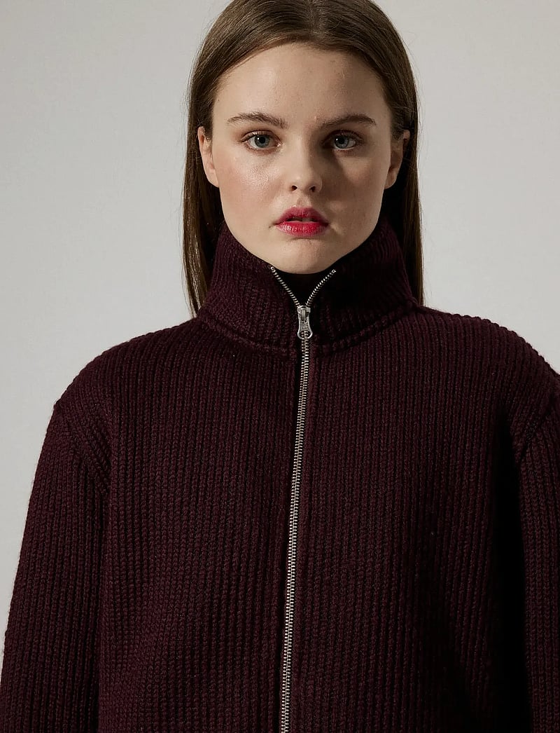 Brixtol Textiles - Seven Women Wool - vinterjackor - burgundy - 3