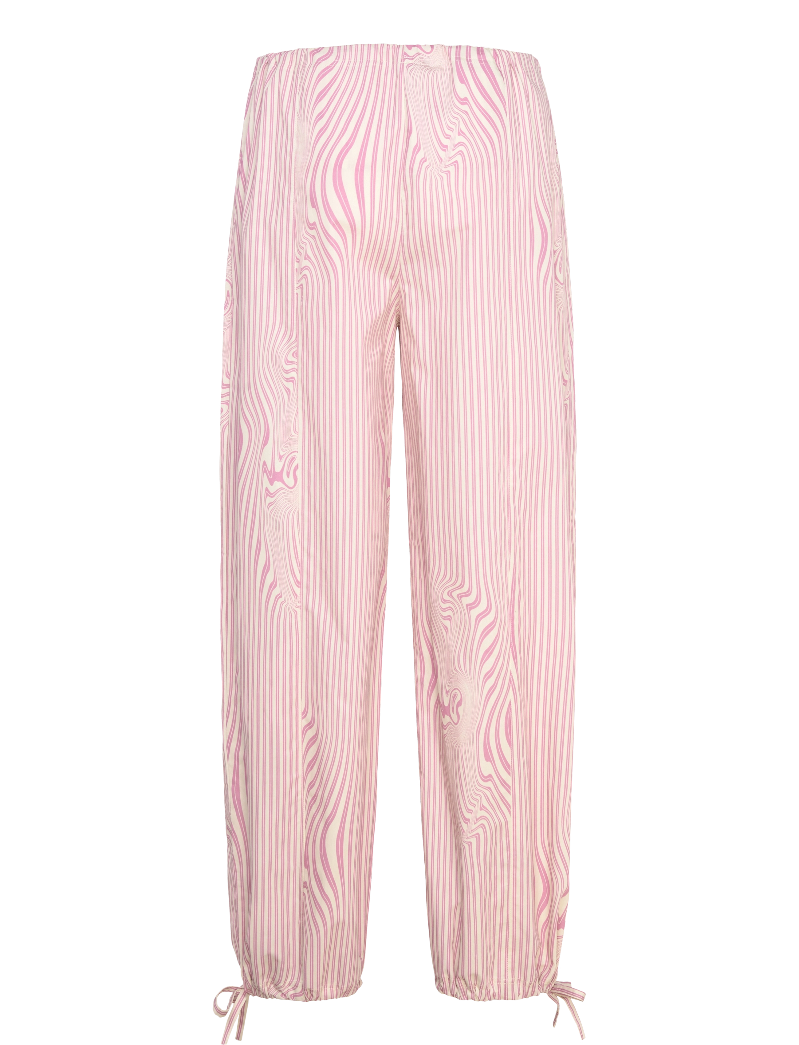 Brixtol Textiles - Kirsten Trousers - joggers - pink glitch stripe - 2