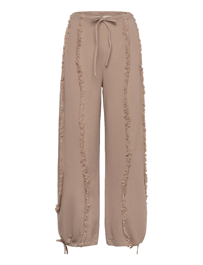 Brixtol Textiles - Kirsten Trousers Distressed - joggers - wheat - 1