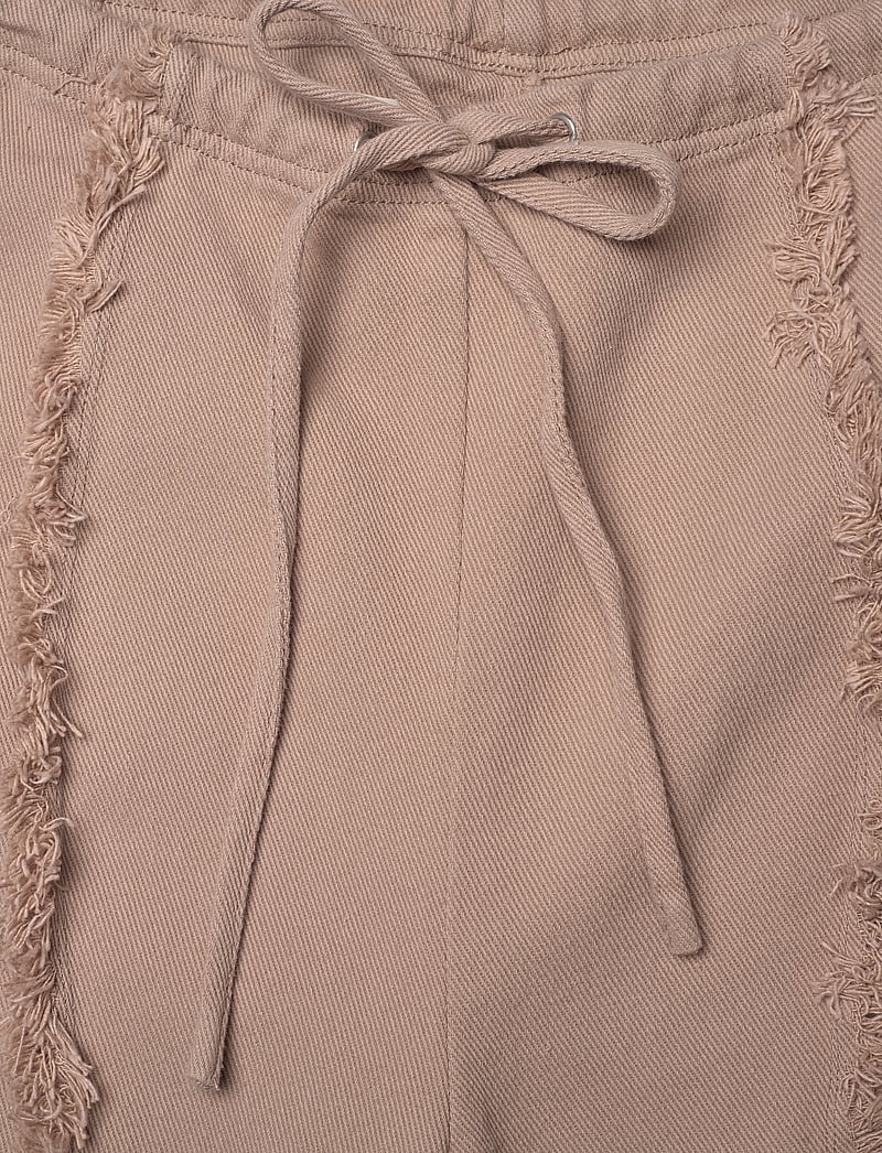 Brixtol Textiles - Kirsten Trousers Distressed - joggersid - wheat - 4