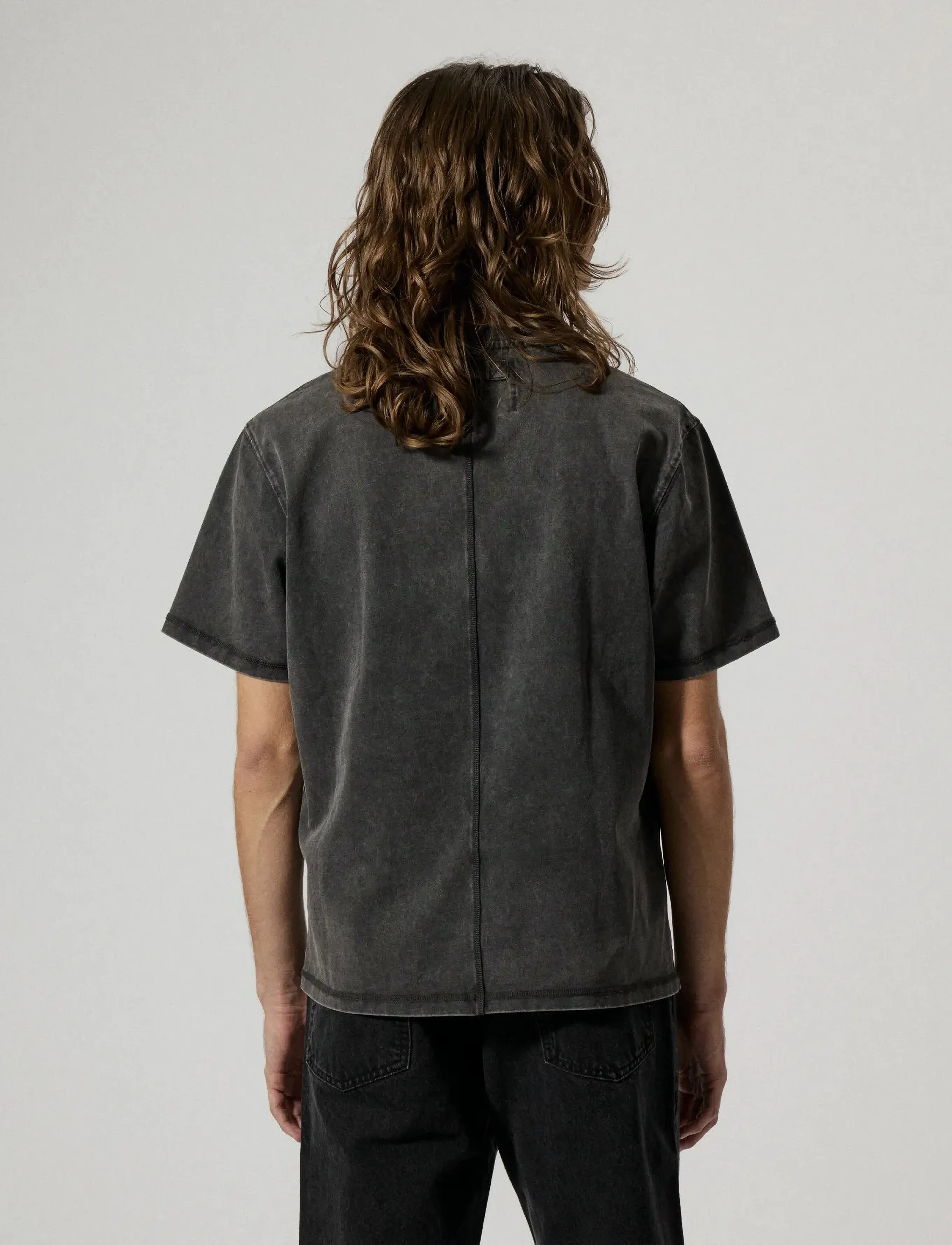 Brixtol Textiles - BT T-shirt Washed Grey - washed black - 2