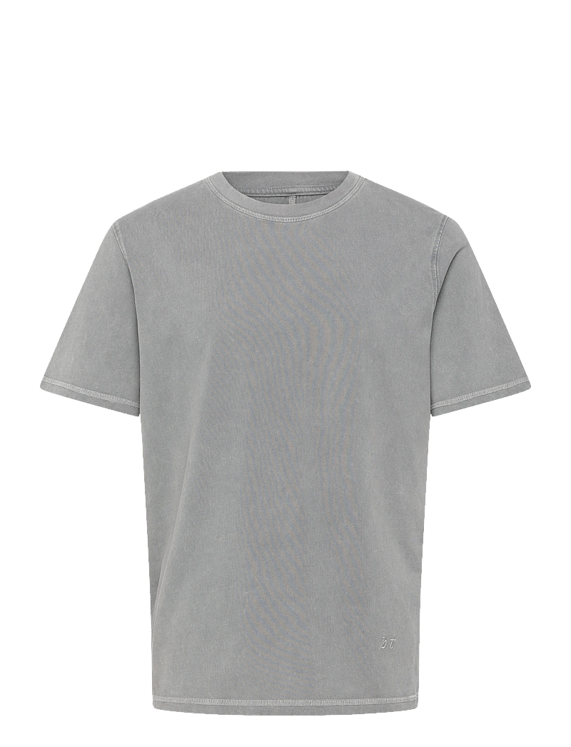 Brixtol Textiles - BT T-shirt Washed dusty blue - t-shirts - washed grey - 1