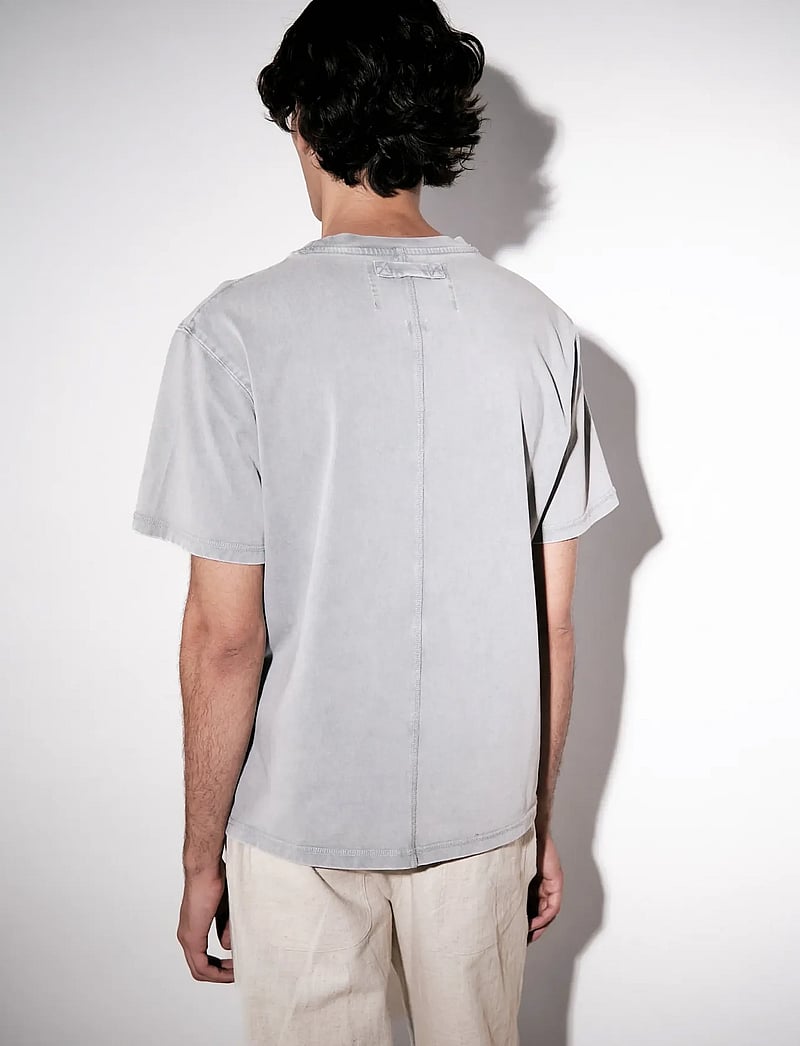 Brixtol Textiles - BT T-shirt Washed dusty blue - t-shirts - washed grey - 3