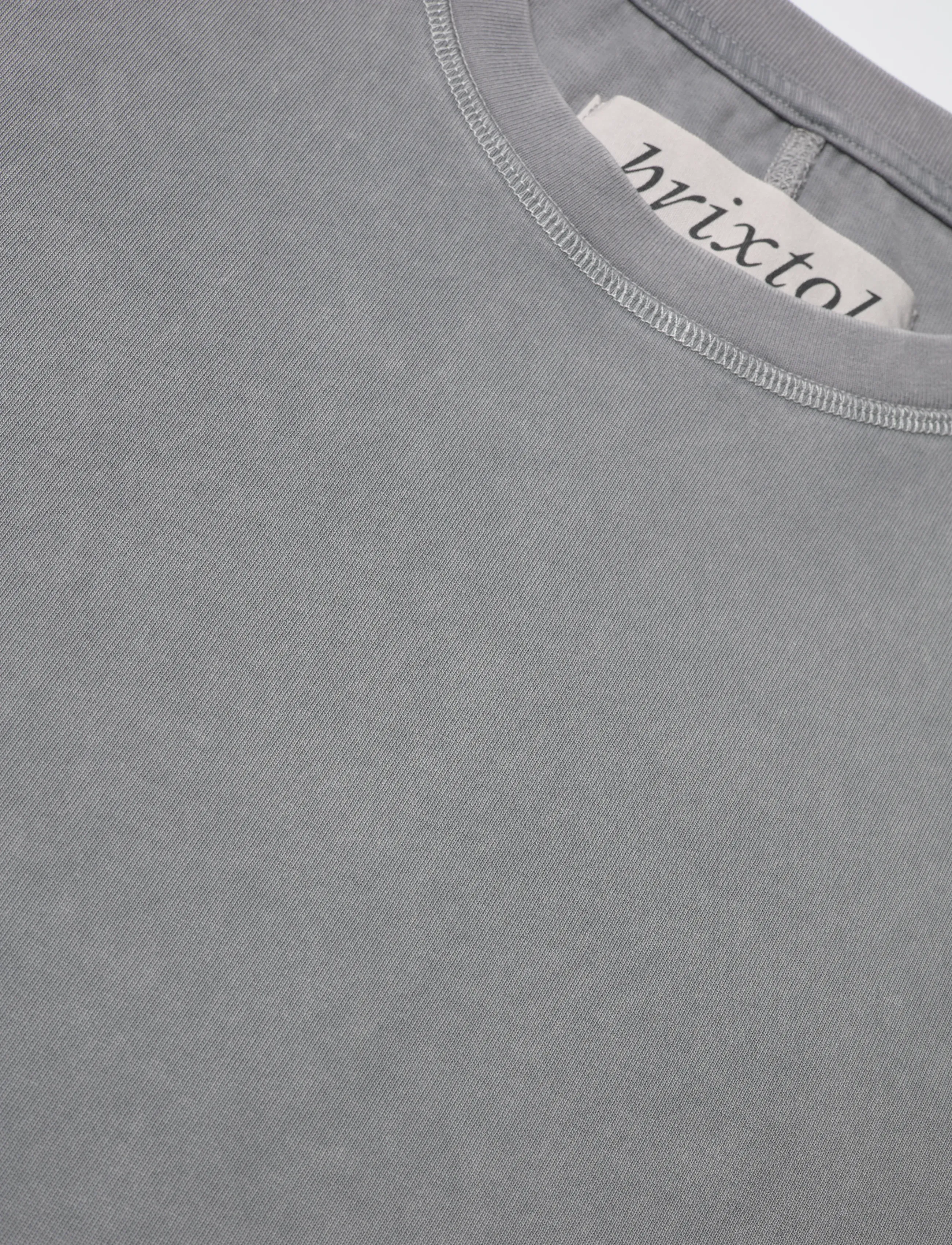 Brixtol Textiles - BT T-shirt Washed Grey - kortærmede t-shirts - washed grey - 5