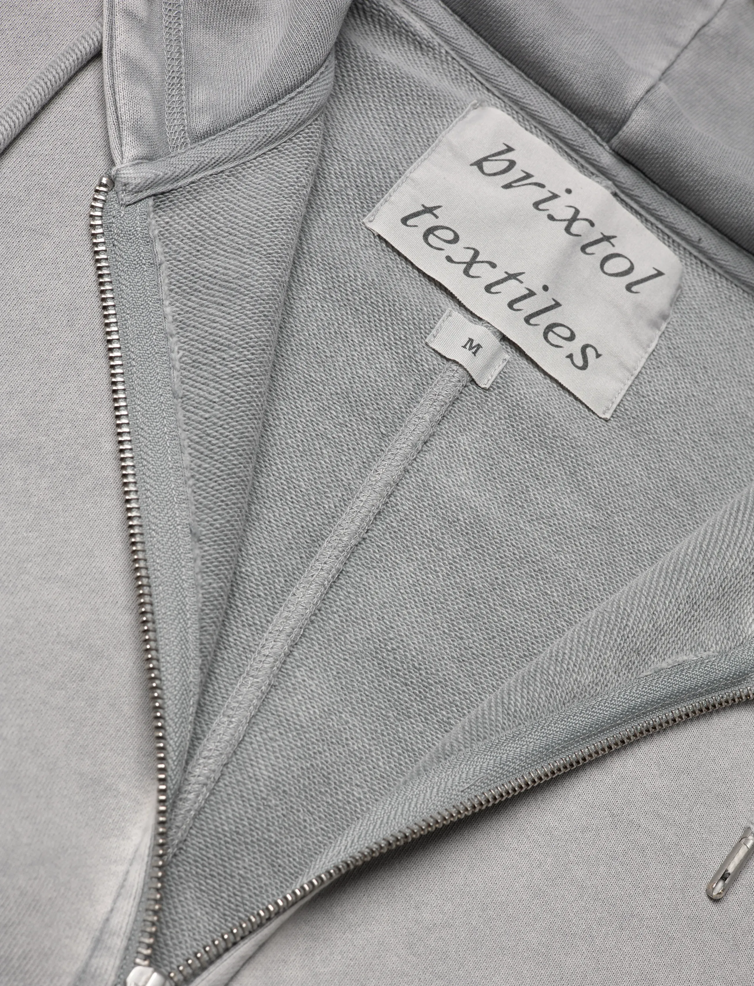 Brixtol Textiles - BT Zip Hoodie - hoodies - washed grey - 4