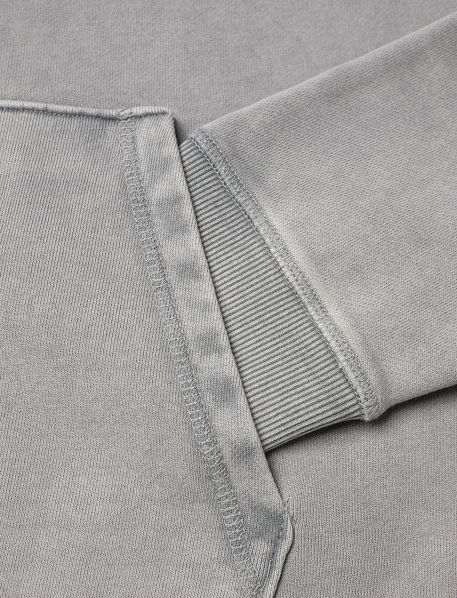Brixtol Textiles - BT Zip Hoodie - hoodies - washed grey - 5