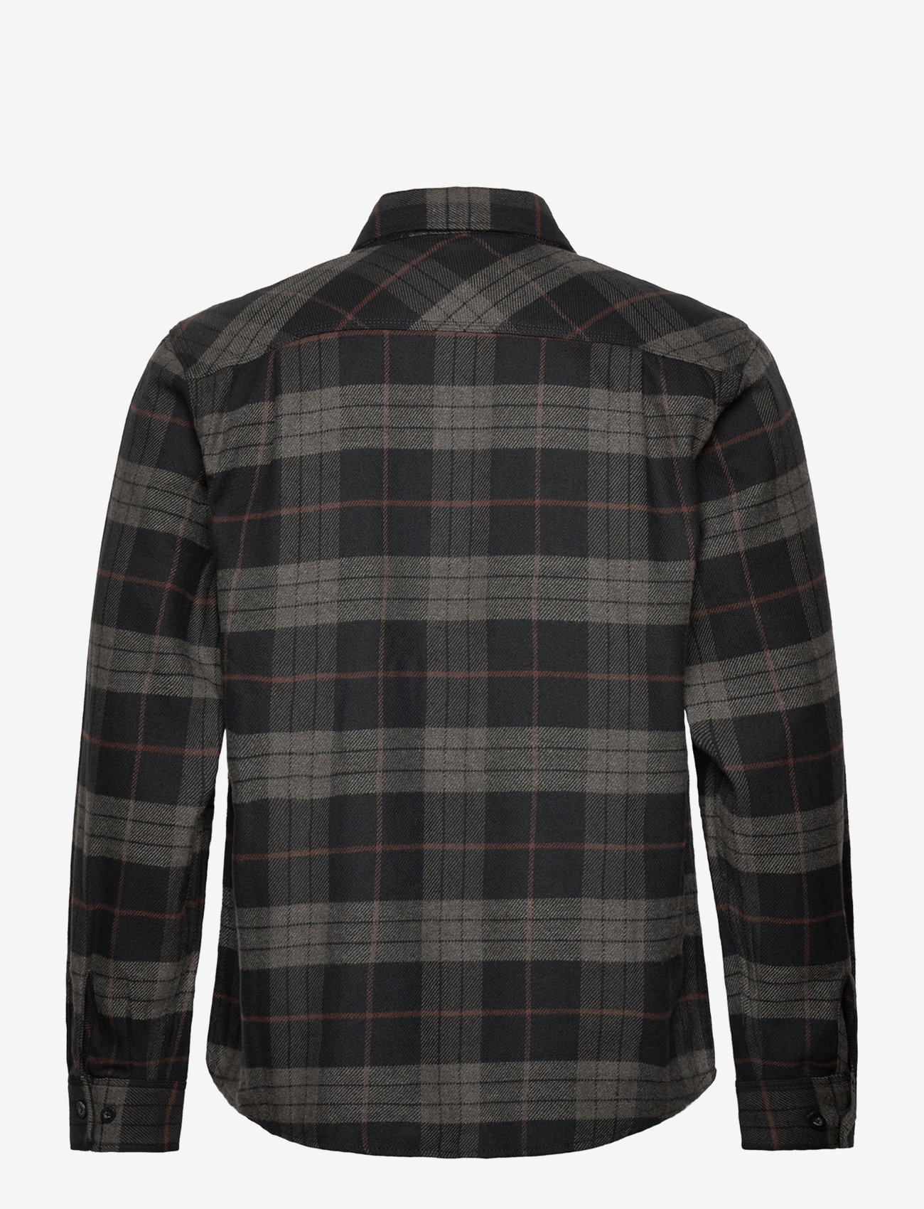 Brixton - Bowery L/S Flannel - black/charcoal - 1