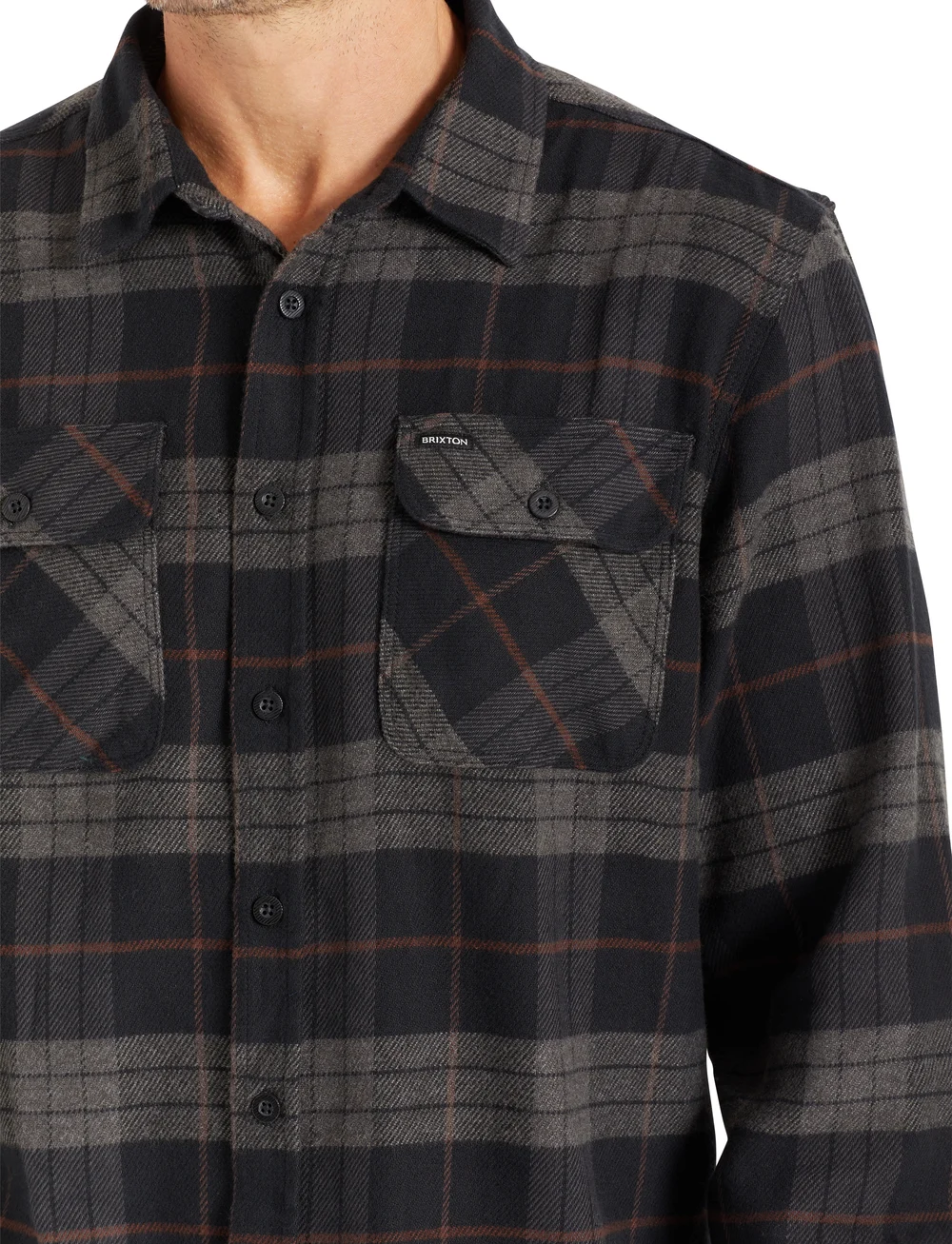 Brixton - Bowery L/S Flannel - flanell-hemden - black/charcoal - 3