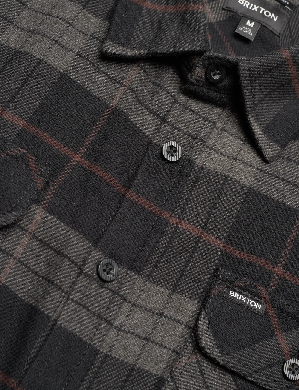 Brixton - Bowery L/S Flannel - flanell-hemden - black/charcoal - 5