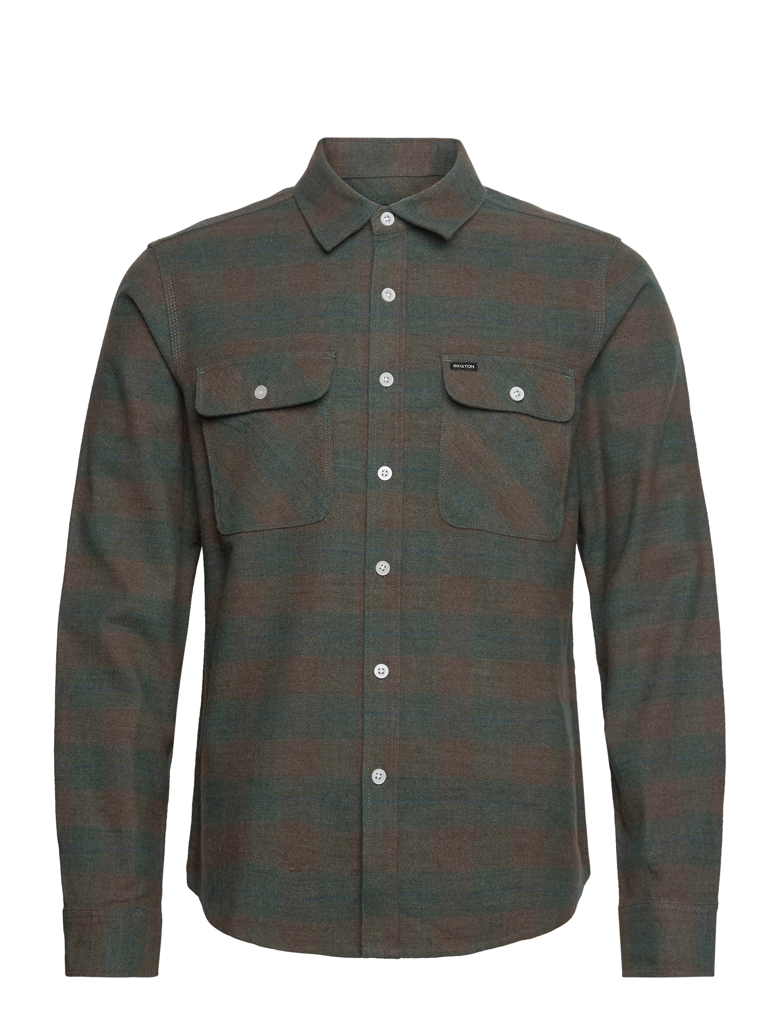 Brixton - Bowery L/S Flannel - ocean - 1