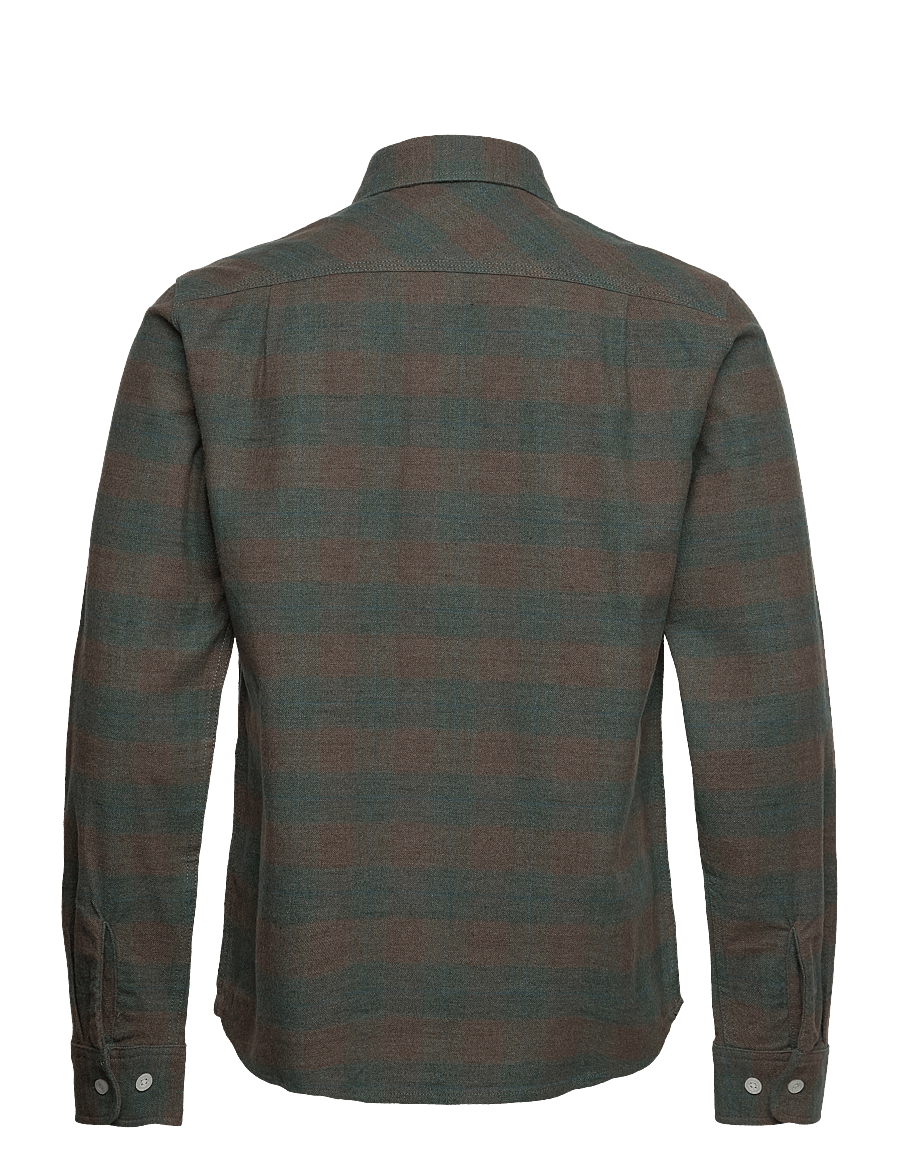Brixton - Bowery L/S Flannel - ocean - 2