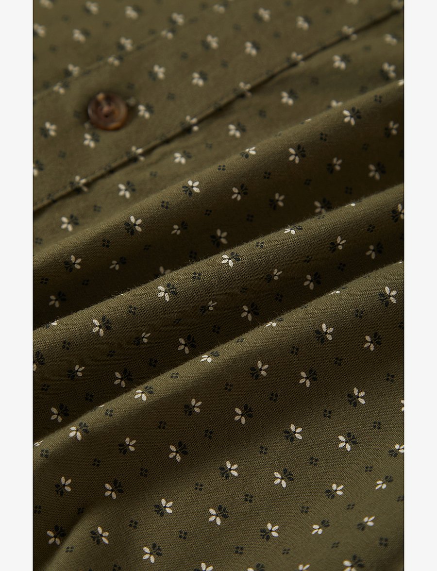 Brixton - Charter Print S/S Wvn - kortærmede skjorter - ivy green/micro floral - 3