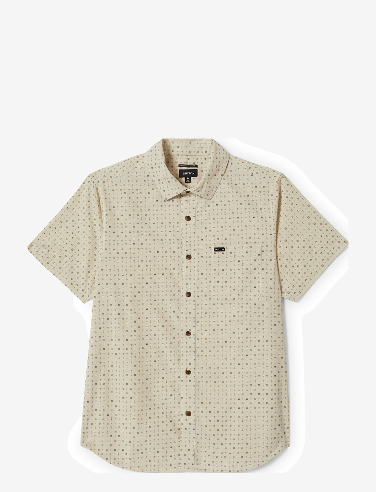 Brixton - Charter Print S/S Wvn - lühikeste varrukatega särgid - off white/micro floral - 1