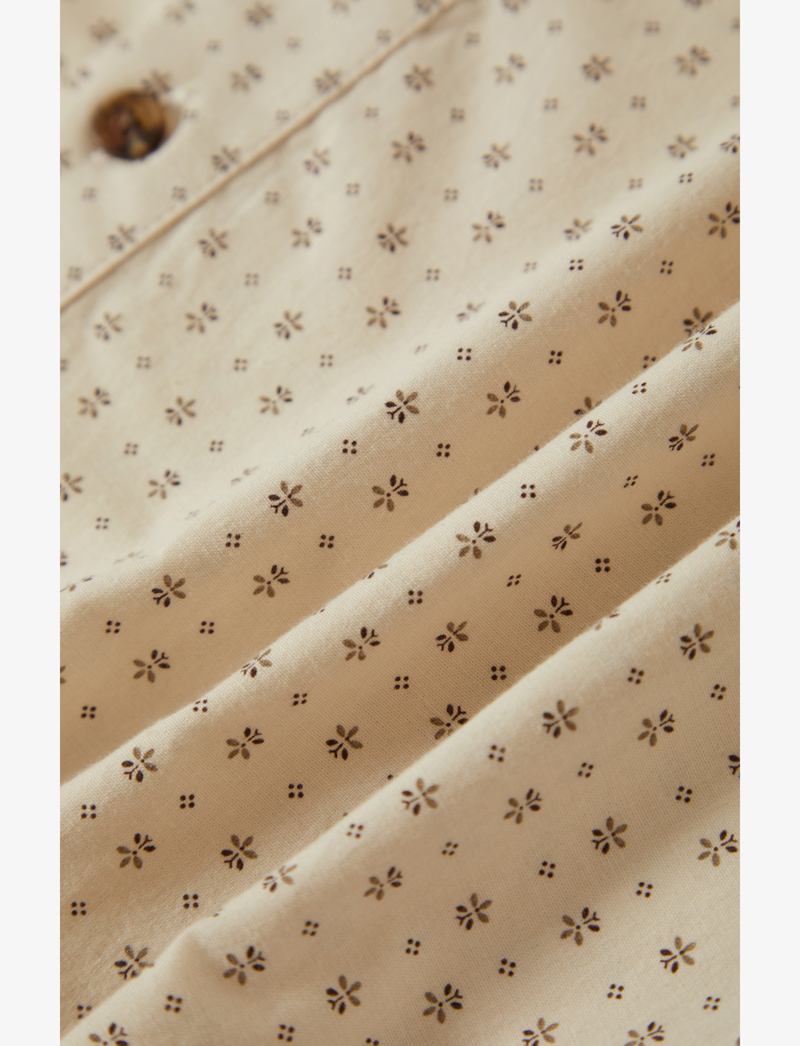 Brixton - Charter Print S/S Wvn - krótki rękaw - off white/micro floral - 3