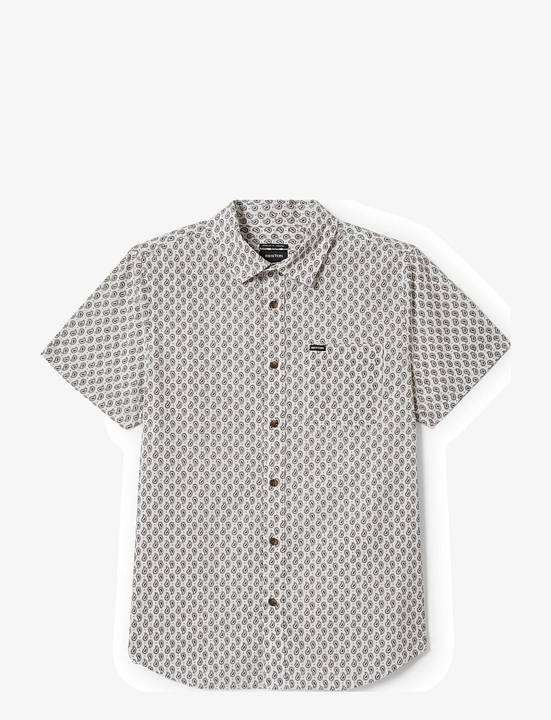 Brixton - Charter Print S/S Wvn - kortermede skjorter - off white/paisley - 1