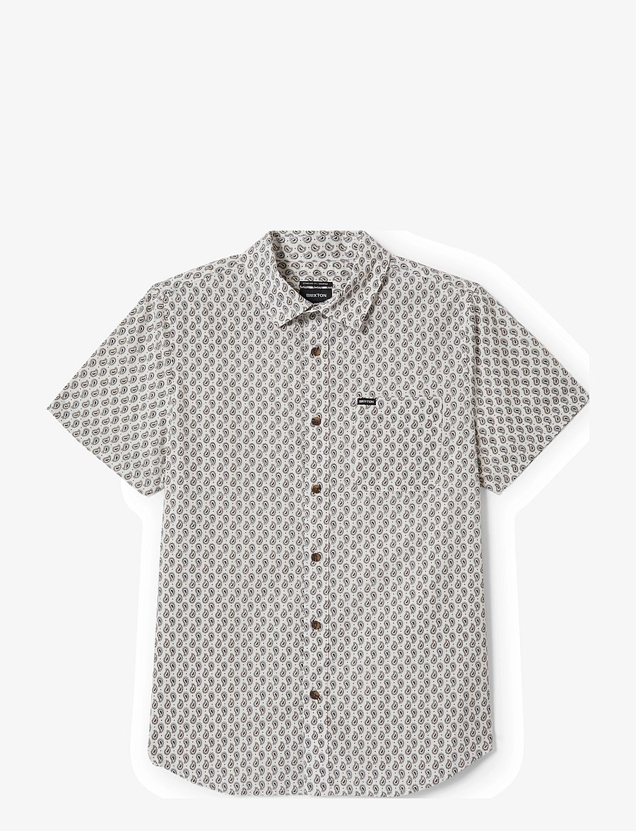 Brixton - Charter Print S/S Wvn - lühikeste varrukatega särgid - off white/paisley - 1