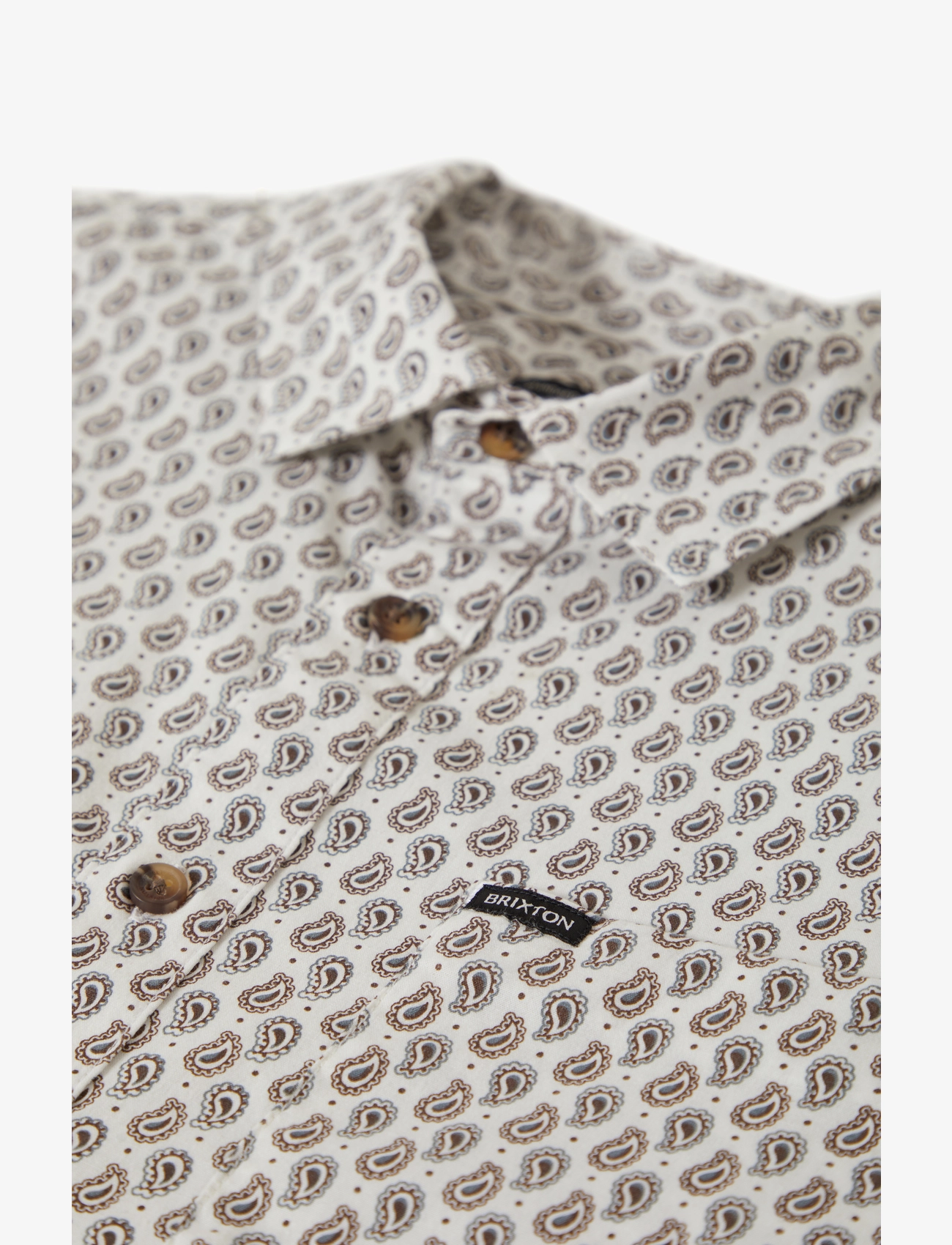 Brixton - Charter Print S/S Wvn - lühikeste varrukatega särgid - off white/paisley - 2