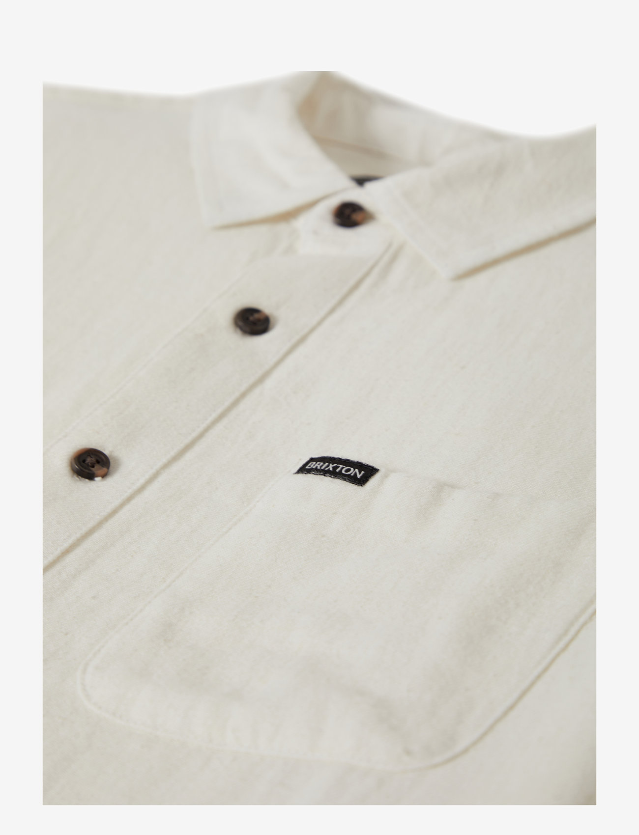 Brixton - Charter Org Cttn S/S Wvn - oxford shirts - egret white - 1