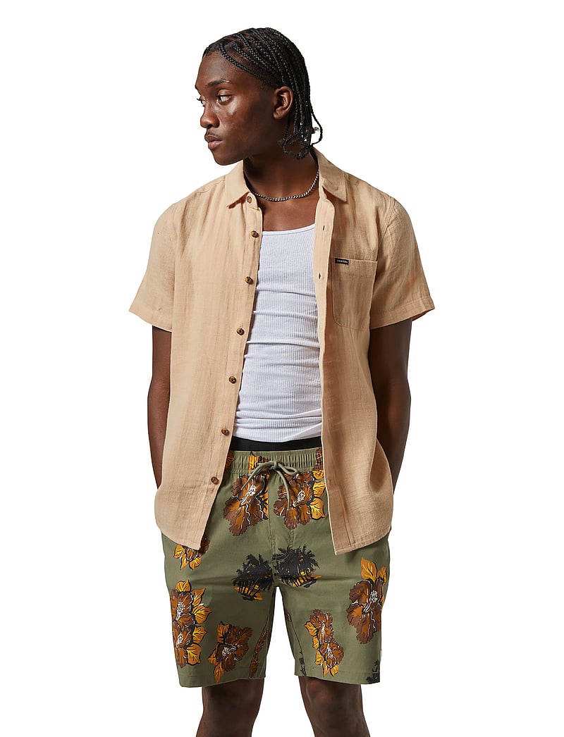 Brixton - Charter Org Cttn S/S Wvn - oxford shirts - hazelnut - 0