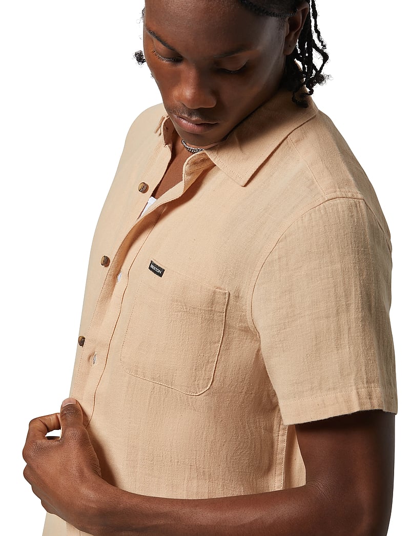 Brixton - Charter Org Cttn S/S Wvn - oxford shirts - hazelnut - 4