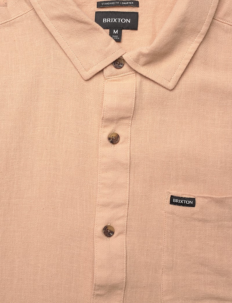 Brixton - Charter Org Cttn S/S Wvn - oxford shirts - hazelnut - 5