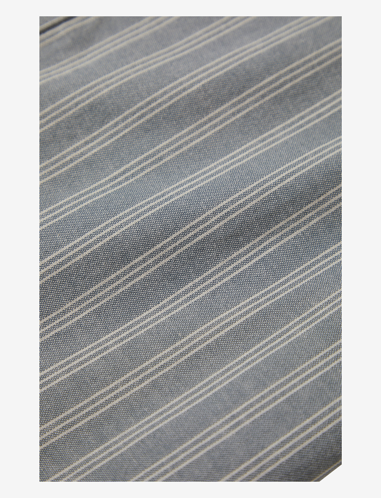 Brixton - Cru Oxford Stripe S/S Wvn - basalt blue/whitcap stripe - 3