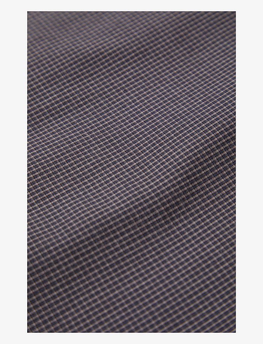 Brixton - Cru Micro Plaid S/S Wvn - overhemden met korte mouw - washed navy micro plaid - 2