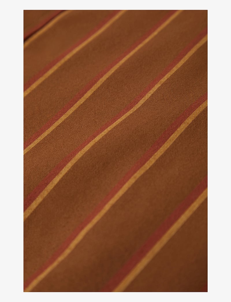 Brixton - Cru Stripe S/S Wvn - lühikeste varrukatega särgid - washed copper/burnt red/sunset - 3