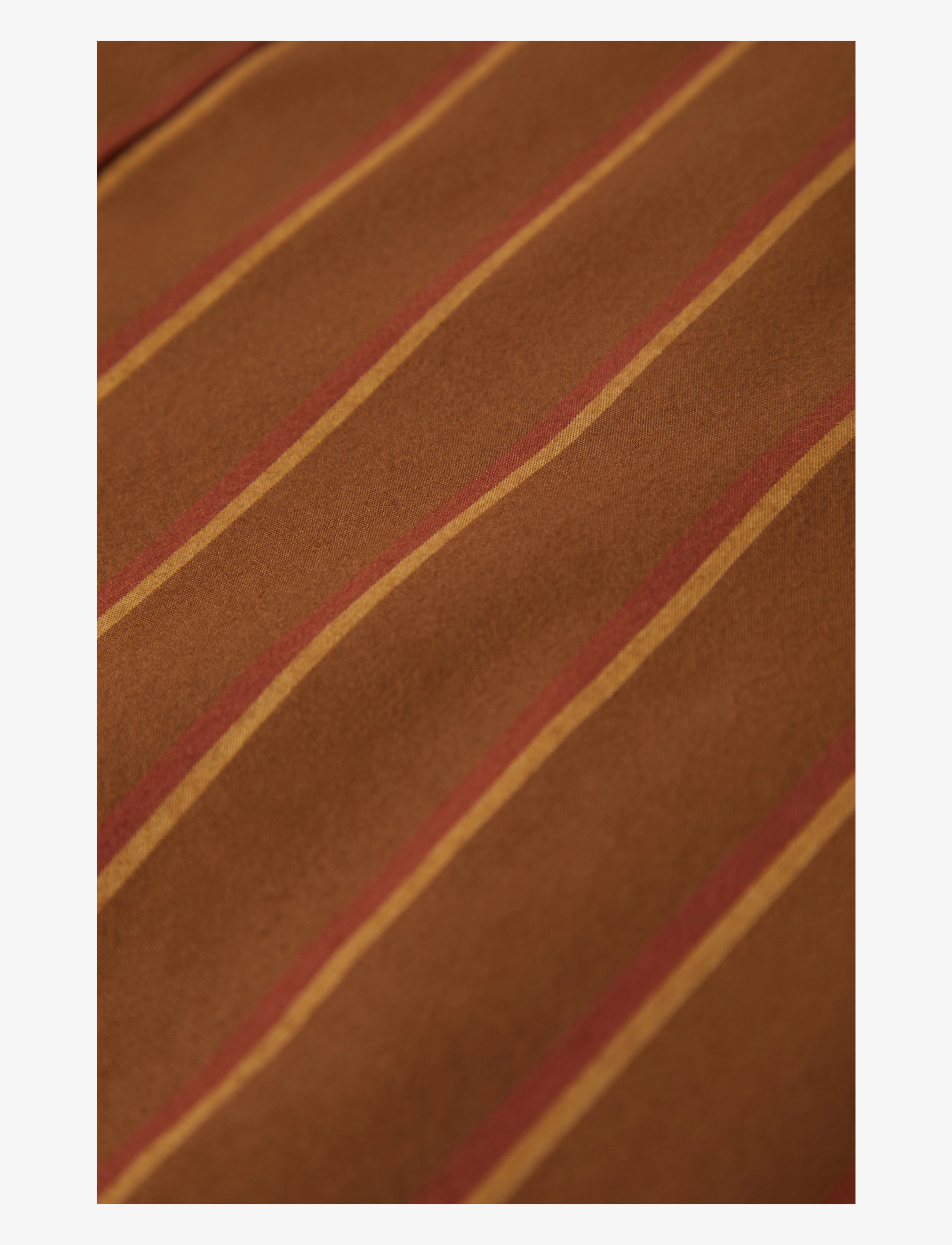 Brixton - Cru Stripe S/S Wvn - krótki rękaw - washed copper/burnt red/sunset - 3