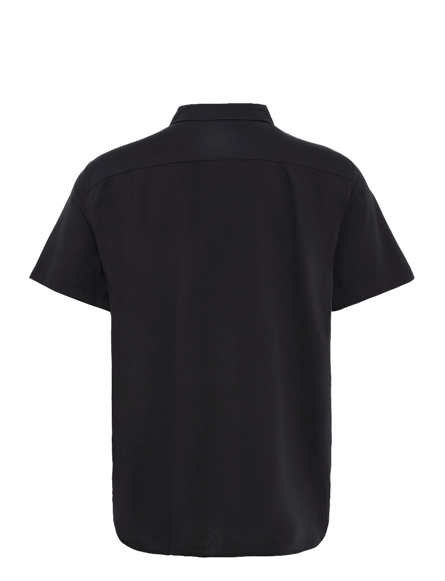 Brixton - Sanford Oxford S/S Wvn - oxford-skjortor - black - 2