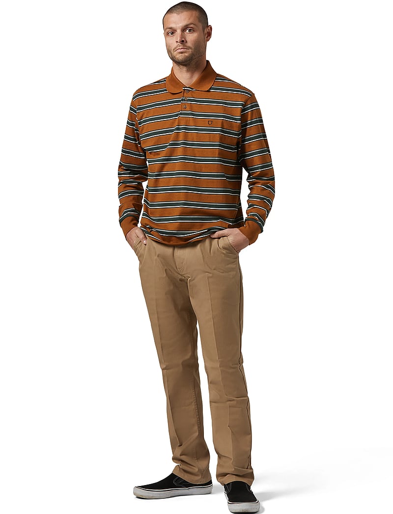 Brixton - Choice Chino Regular Pant - chinos - khaki - 4