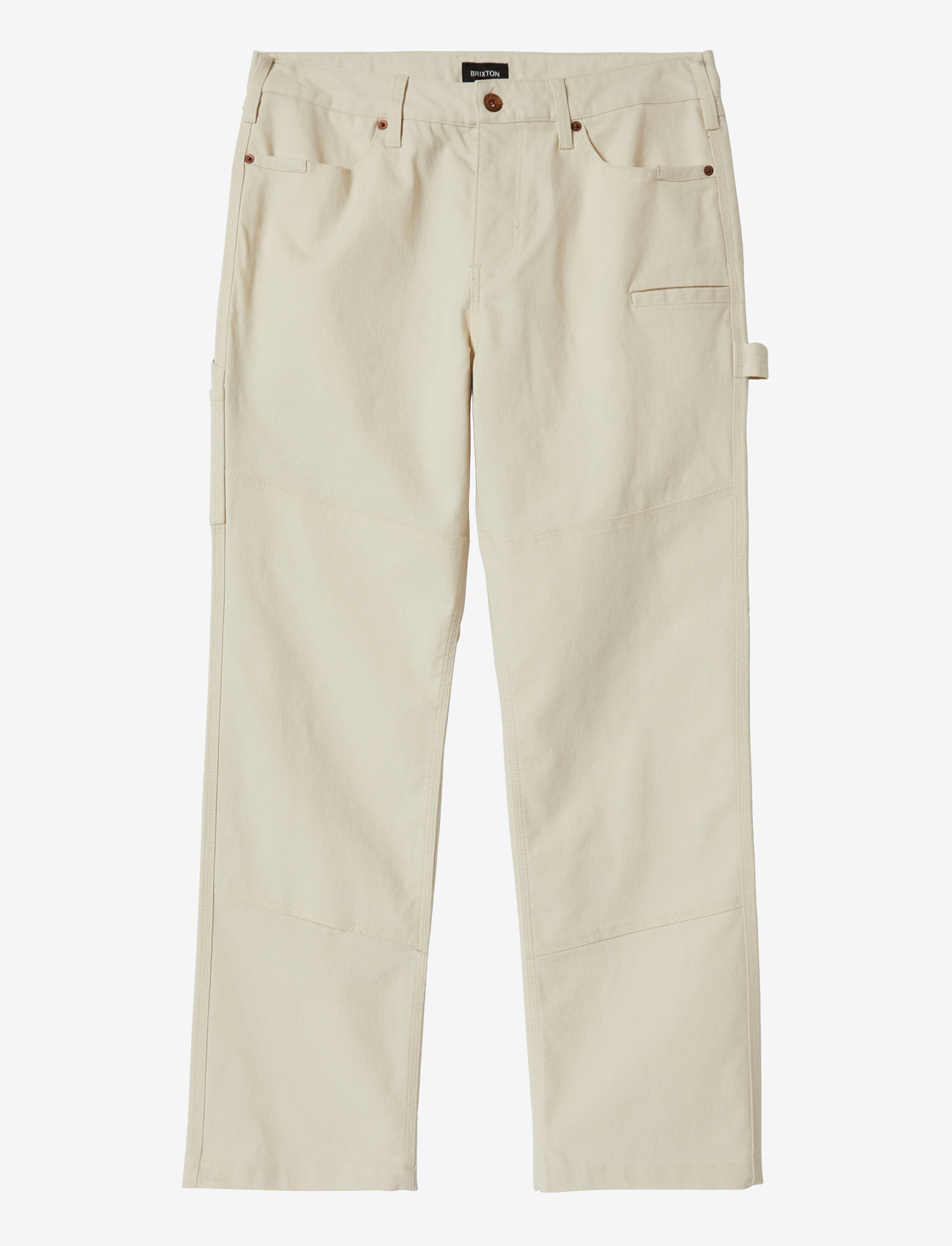 Brixton - Builders Carpenter Pant - cargobyxor - egret white - 1