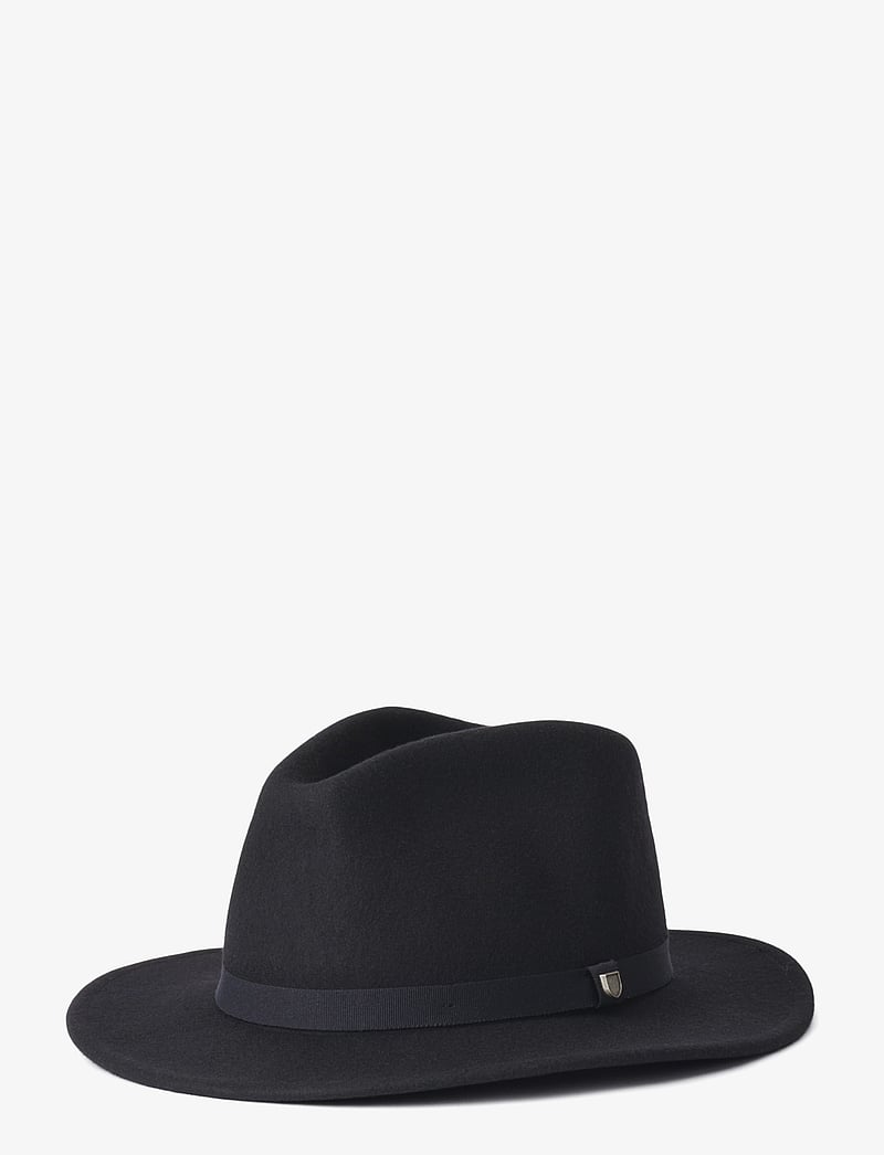 Brixton - Messer Packable Fedora - hoeden - black/black - 1