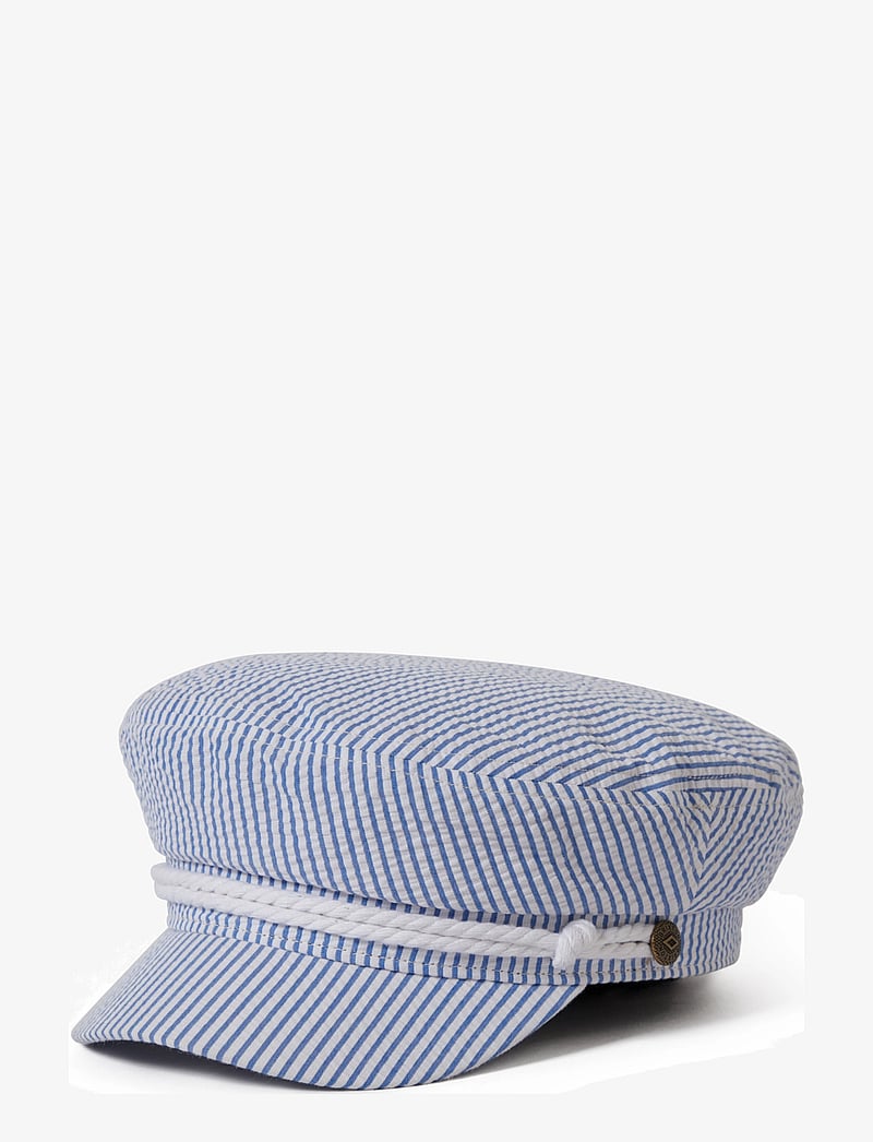 Brixton - Fiddler Cap - kepsar - off white/blue seersucker - 0