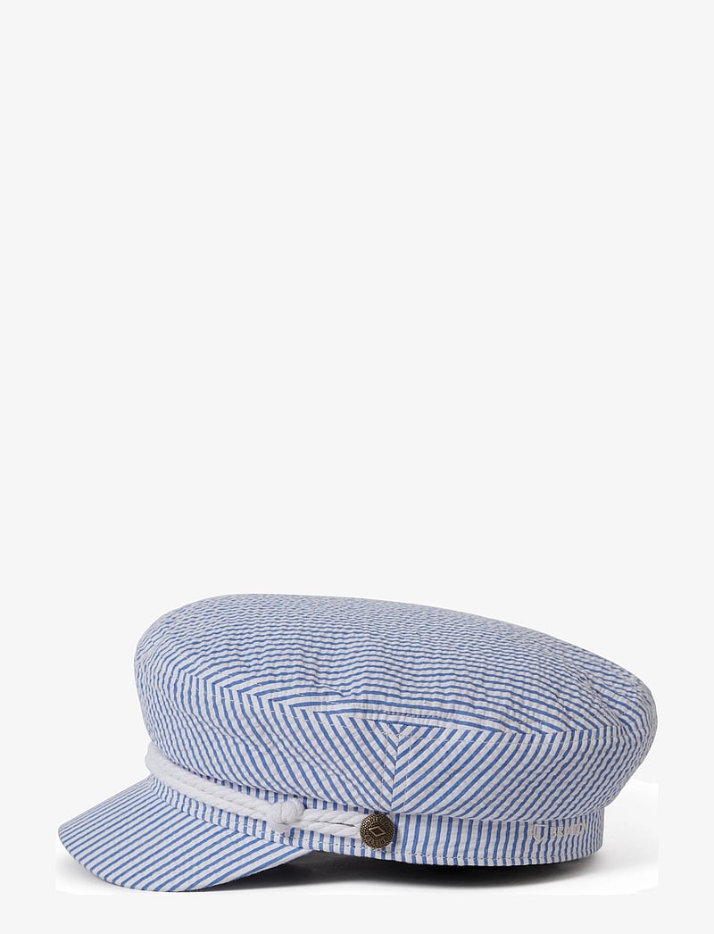 Brixton - Fiddler Cap - kepsar - off white/blue seersucker - 1