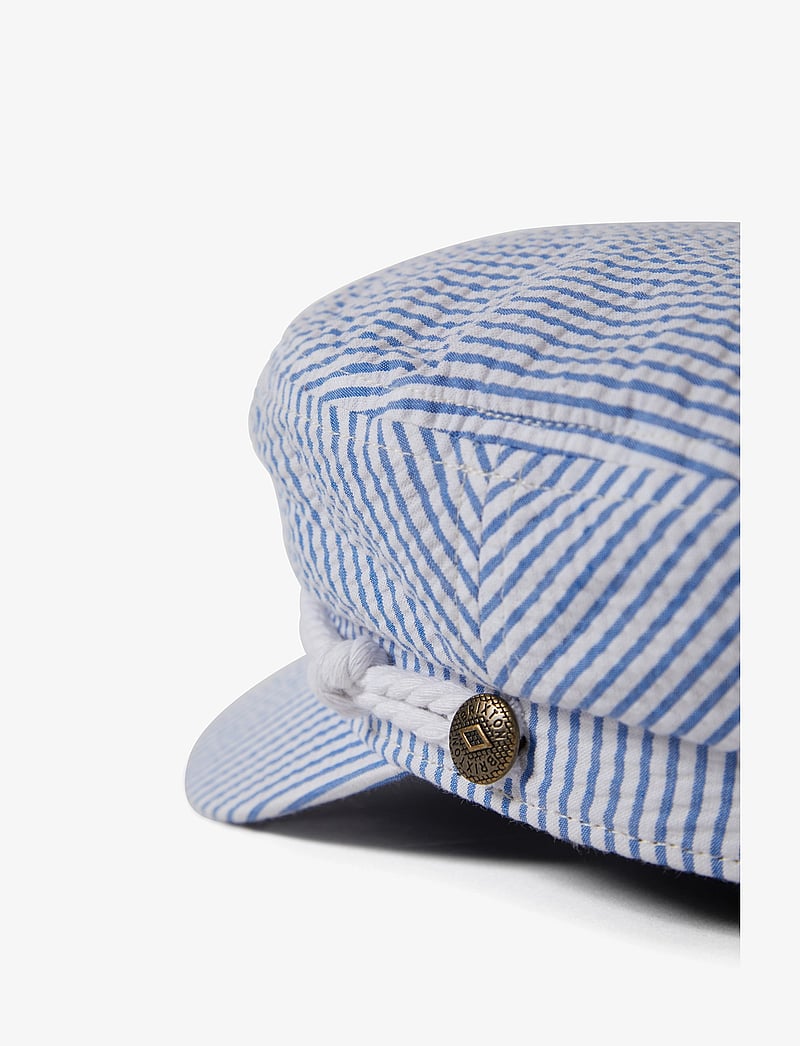 Brixton - Fiddler Cap - kepsar - off white/blue seersucker - 2