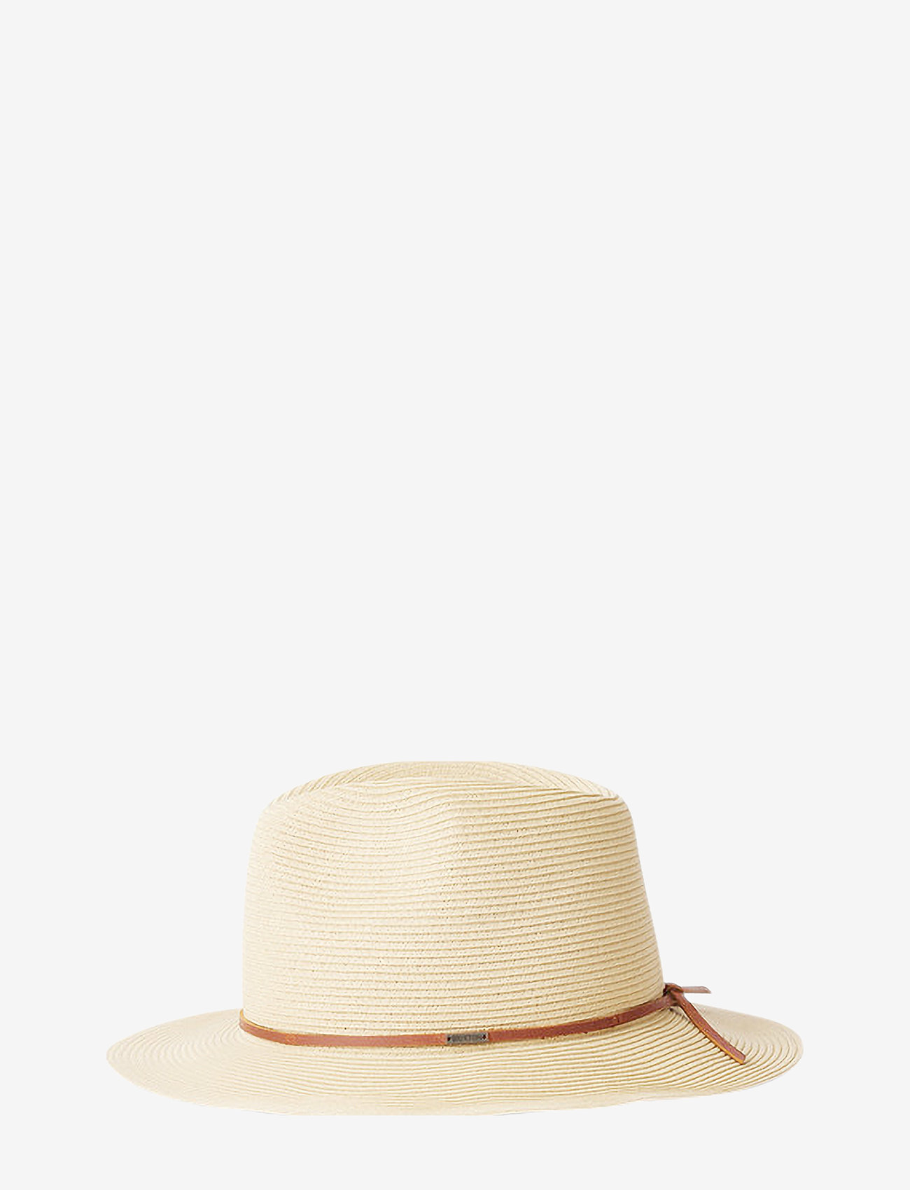 Brixton - Wesley Straw Packable Fedora - mützen & handschuhe - tan - 1
