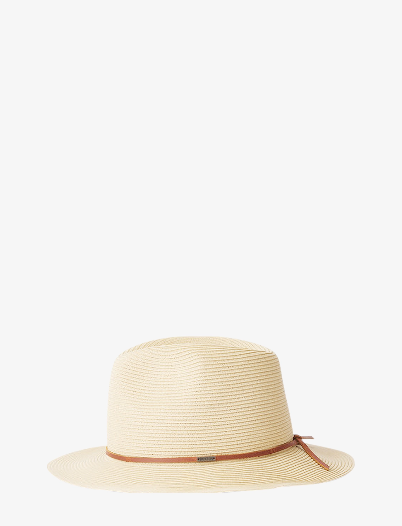 Brixton - Wesley Straw Packable Fedora - tan - 2