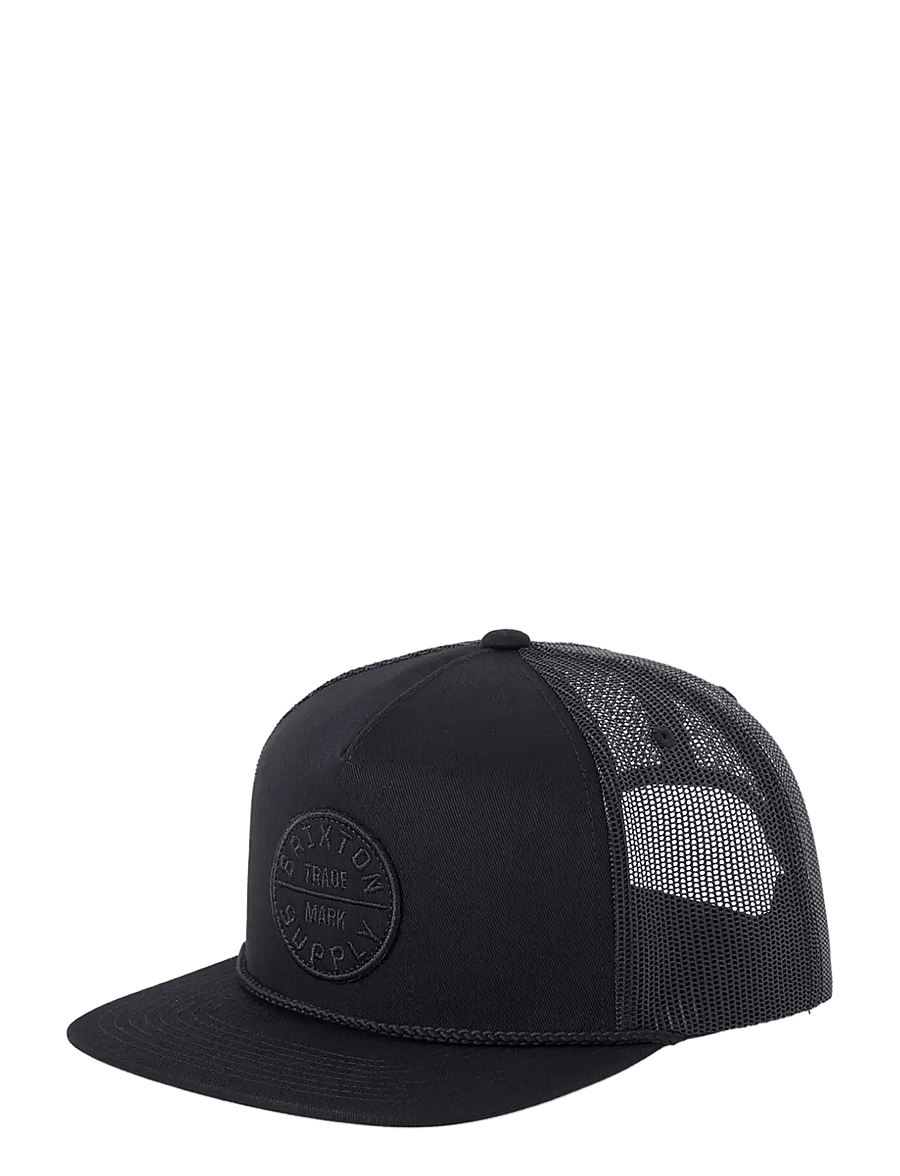 Brixton - Oath Mp Trucker Hat - kepsar - black/black/black - 0