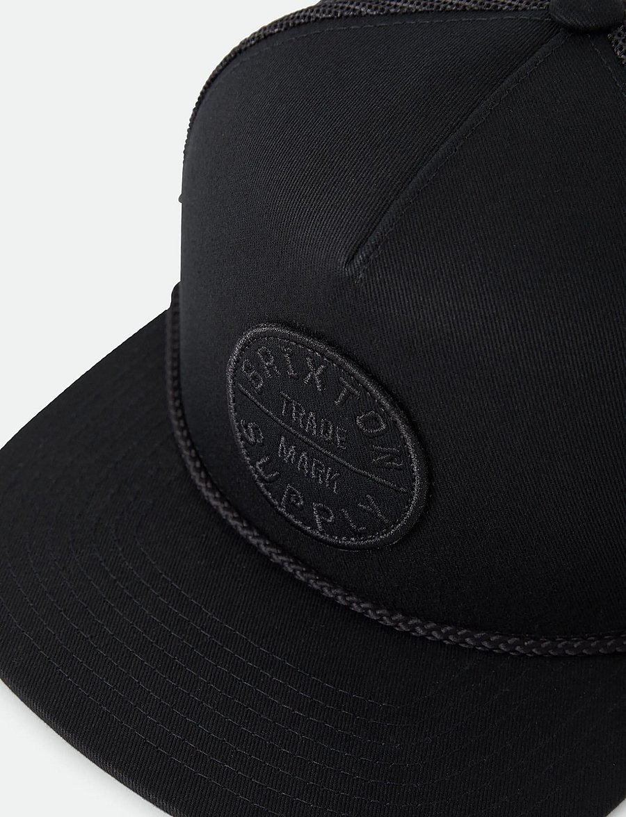 Brixton - Oath Mp Trucker Hat - kepsar - black/black/black - 2